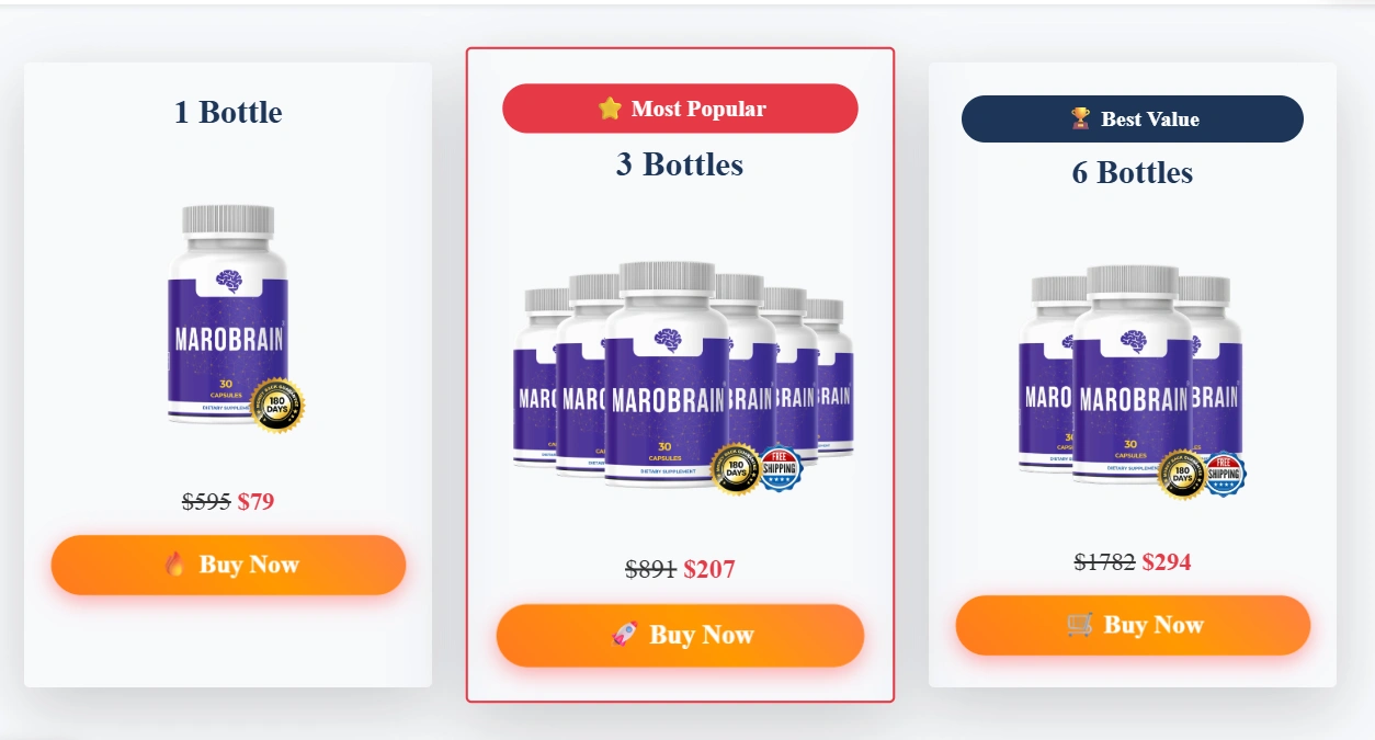 MaroBrain Official Price Packages and Discount Offers